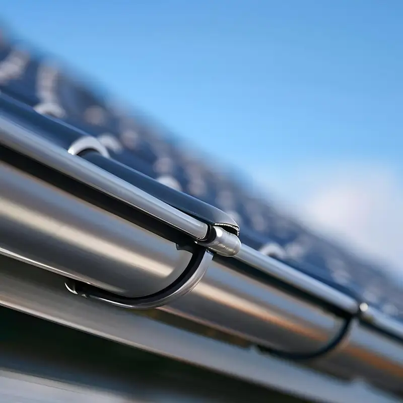 Installation d'un chéneau en zinc sur une toiture traditionnelle